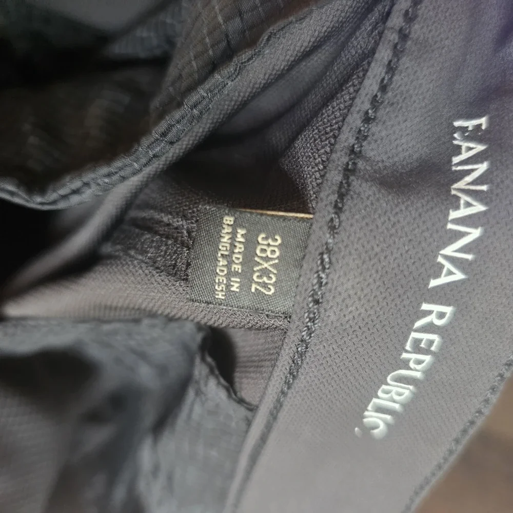 Banana Republic Pants Men's Size 38/32 Black Performance Lightweight Golf